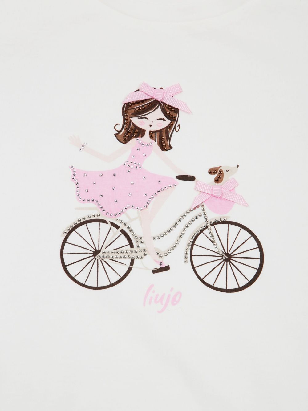 Completo bianco/rosa per bambina KA5019J5003 C3570 Liu Jo 