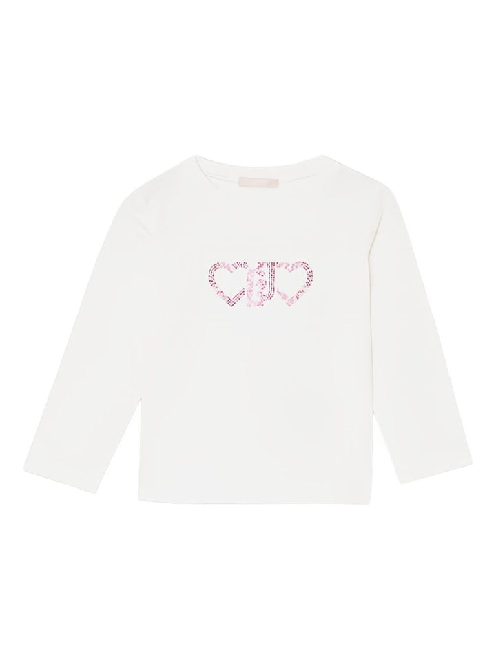 T-shirt bianca per bambina KA5024J5003 10602 Liu Jo 