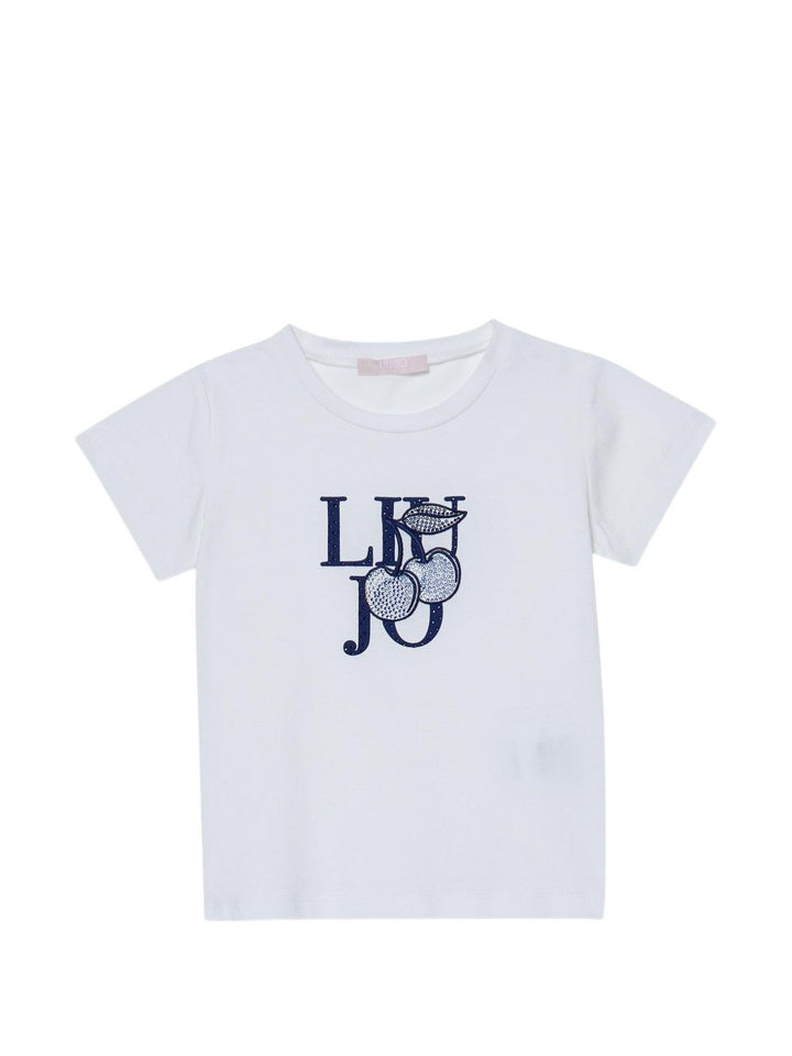 T-shirt bianco per bambina KA5039J5003 T9417 Liu Jo 