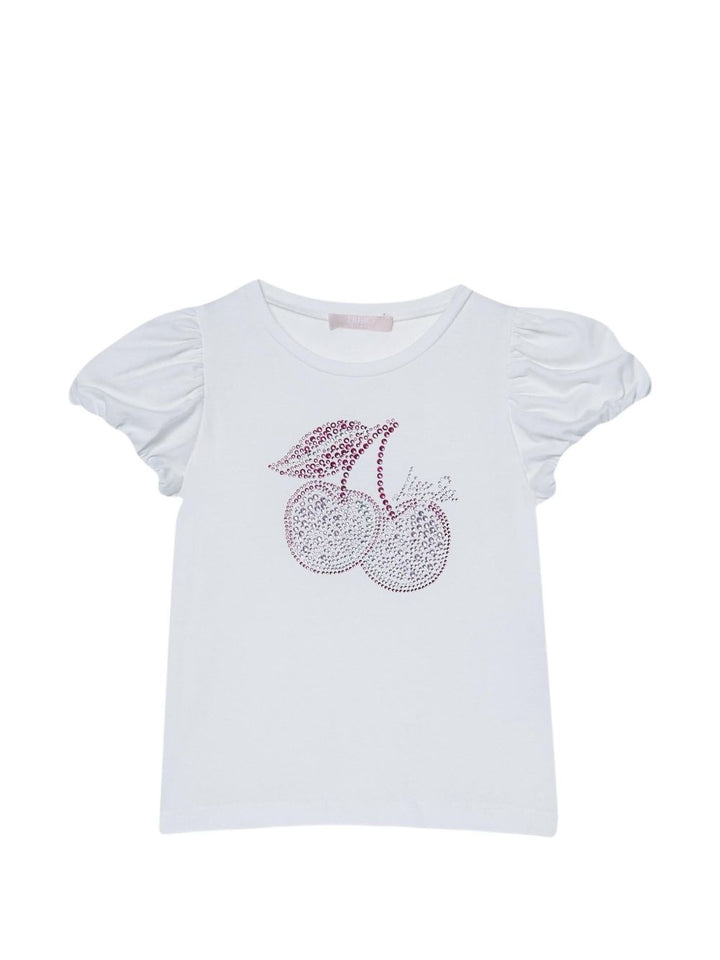 T-shirt bianco per bambina KA5041J5003 C3570 Liu Jo 