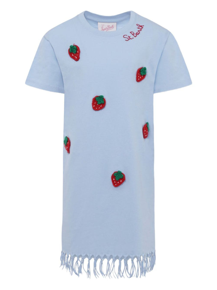 Abito azzurro per bambina ABY0001 04521H MC2 Saint Barth Kids 