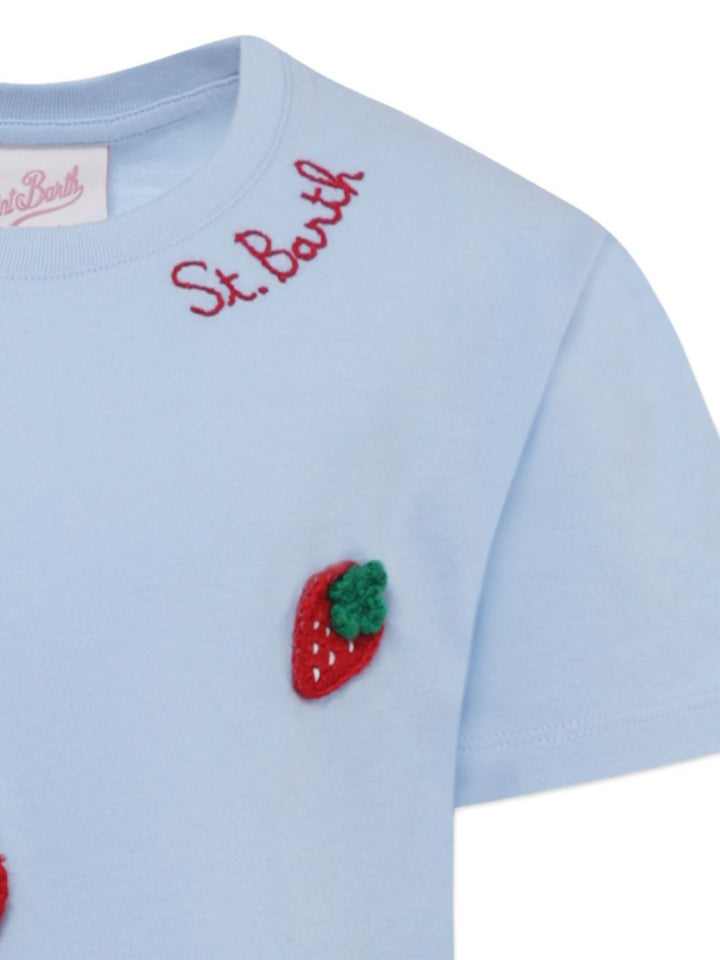 Abito azzurro per bambina ABY0001 04521H MC2 Saint Barth Kids 