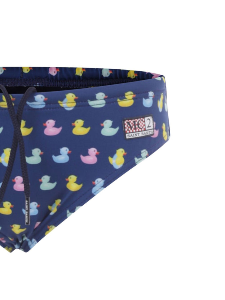 Costume slip blu navy per bambino BIL0001 01204H MC2 Saint Barth Kids 