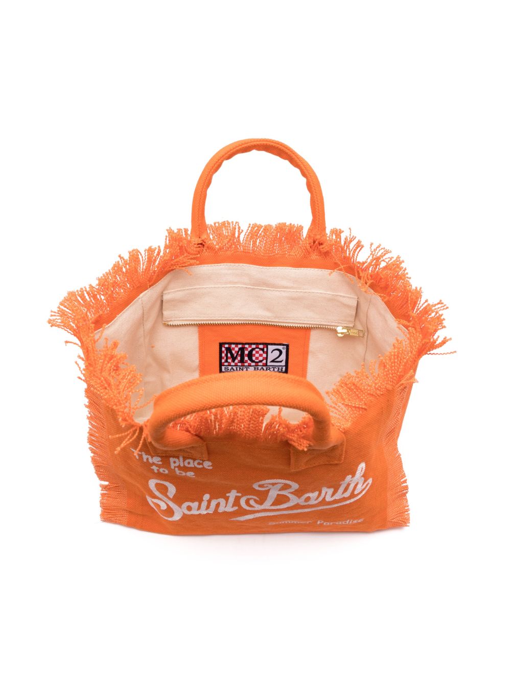 Borsa arancione per bambina COL0001 00001D MC2 Saint Barth Kids 