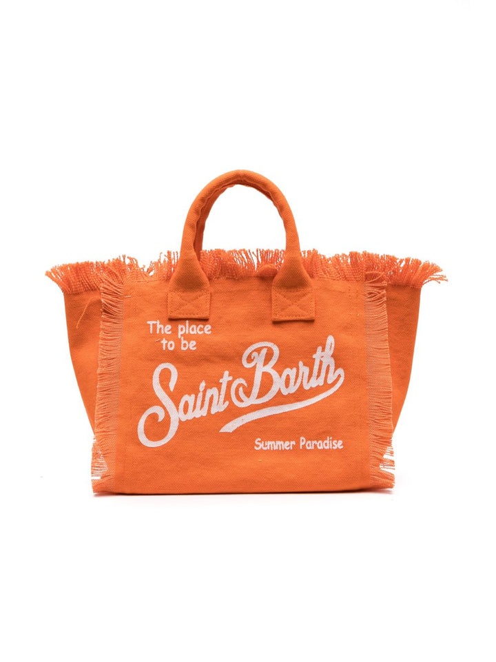 Borsa arancione per bambina COL0001 00001D MC2 Saint Barth Kids 