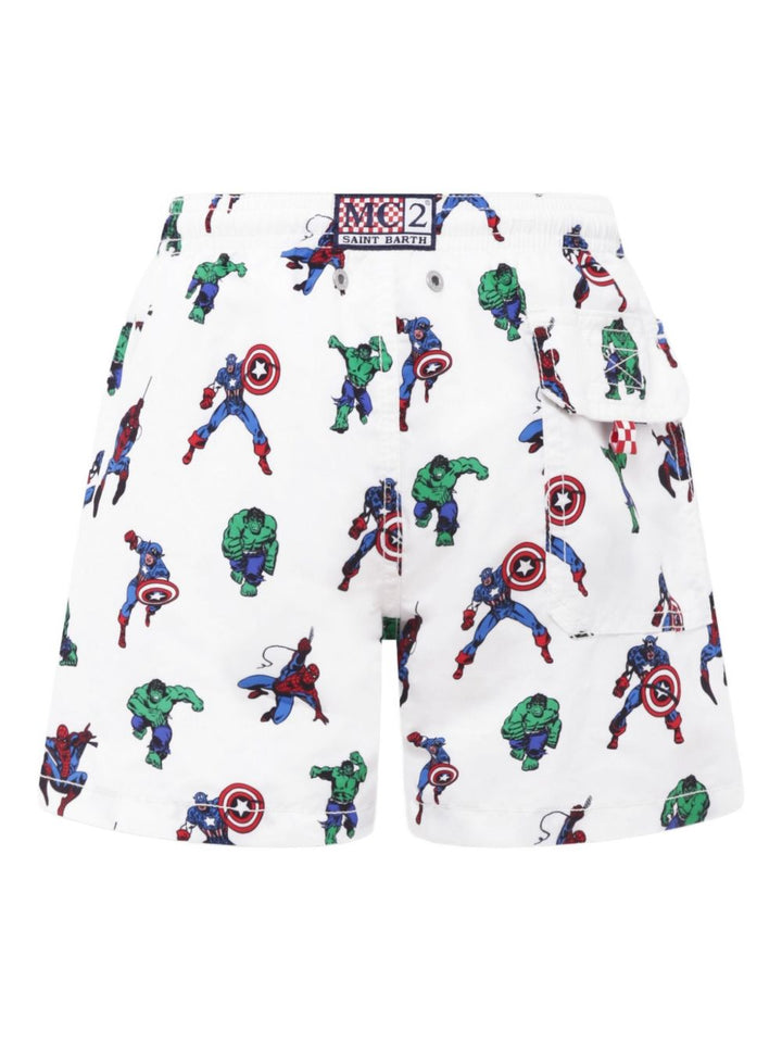 Costume bianco/supereroi per bambino JEA0001 01108H MC2 Saint Barth Kids 