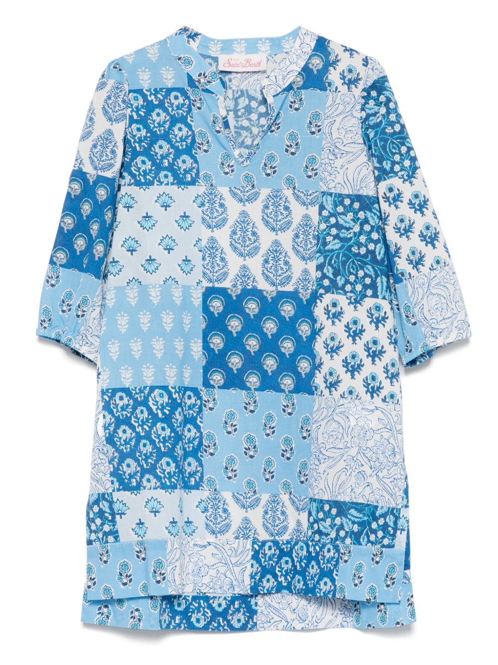 Abito blu ceruleo per bambina JUM001 00380H MC2 Saint Barth Kids 