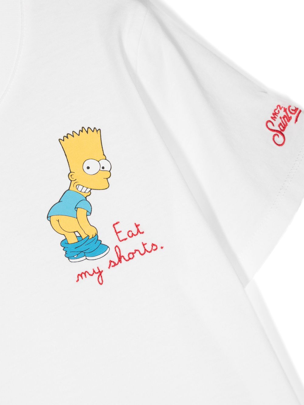 T-shirt bianco per bambino TSH0001 00602F MC2 Saint Barth Kids 