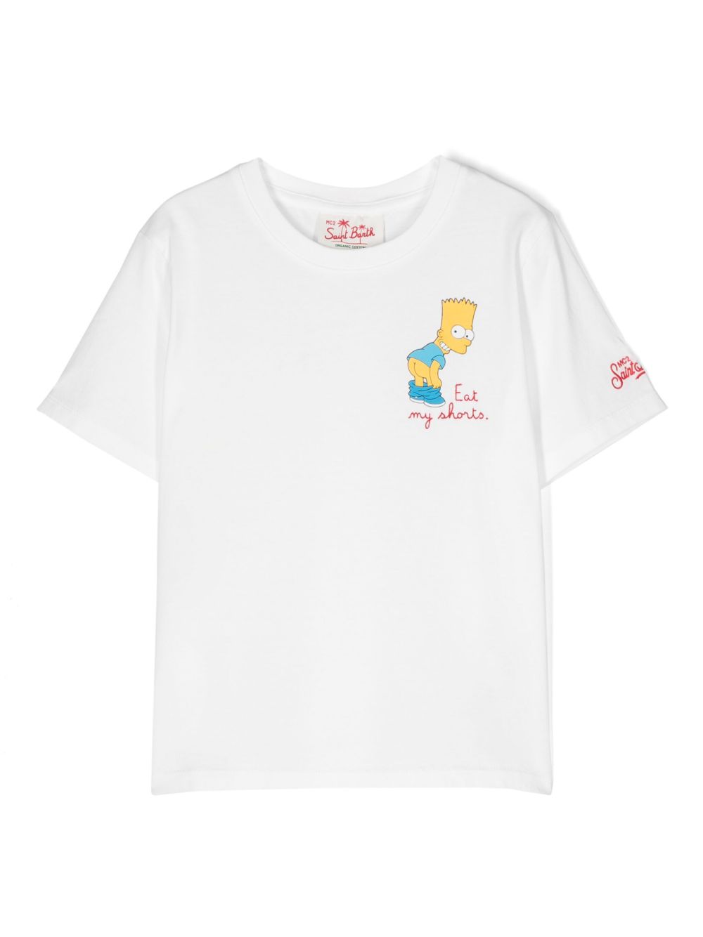 T-shirt bianco per bambino TSH0001 00602F MC2 Saint Barth Kids 