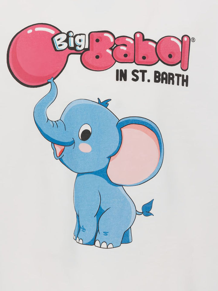 T-shirt bianco per bambino TSH0001 03623H MC2 Saint Barth Kids 