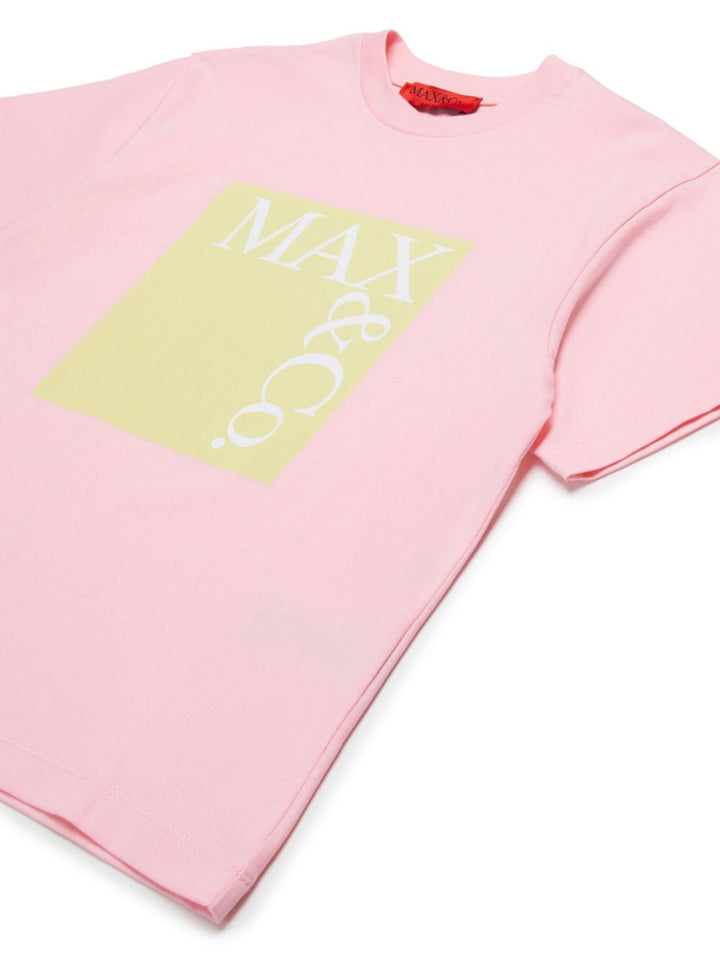 T-Shirt rosa/giallo/bianco per bambina di Max&co Kids MX0005MX057 MX30A Max&co Kids 