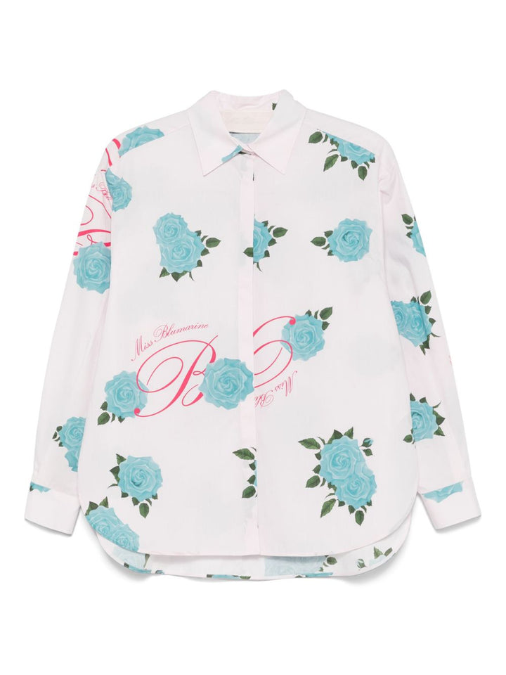 Camicia rosa chiaro per bambina BFCA0030CAB01 1127 Miss Blumarine 