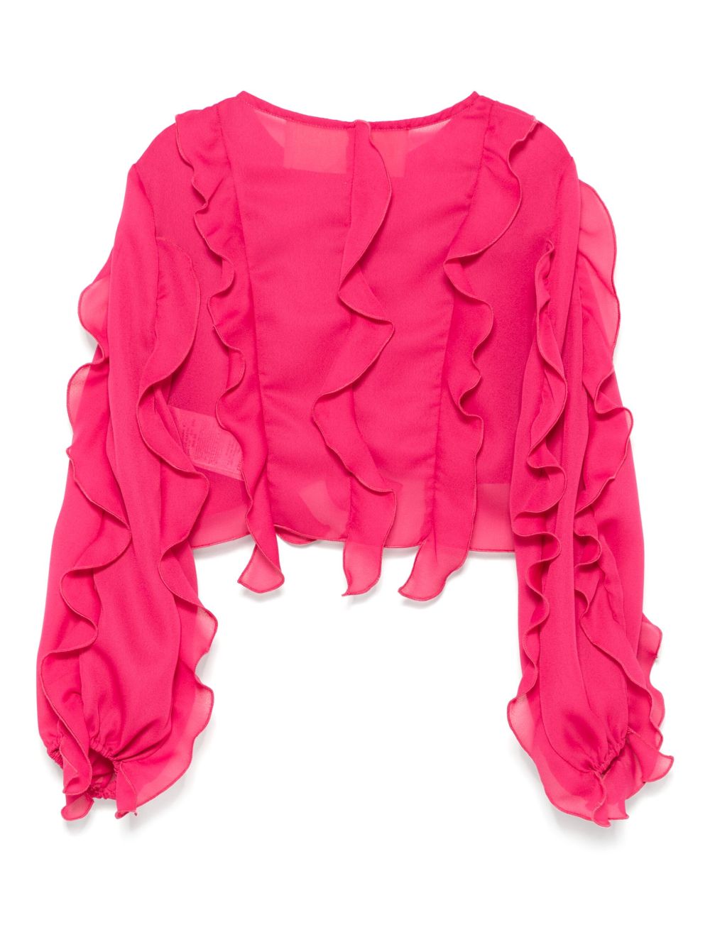 Camicia rosa intenso per bambina BFCA0080GA016 3362 Miss Blumarine 