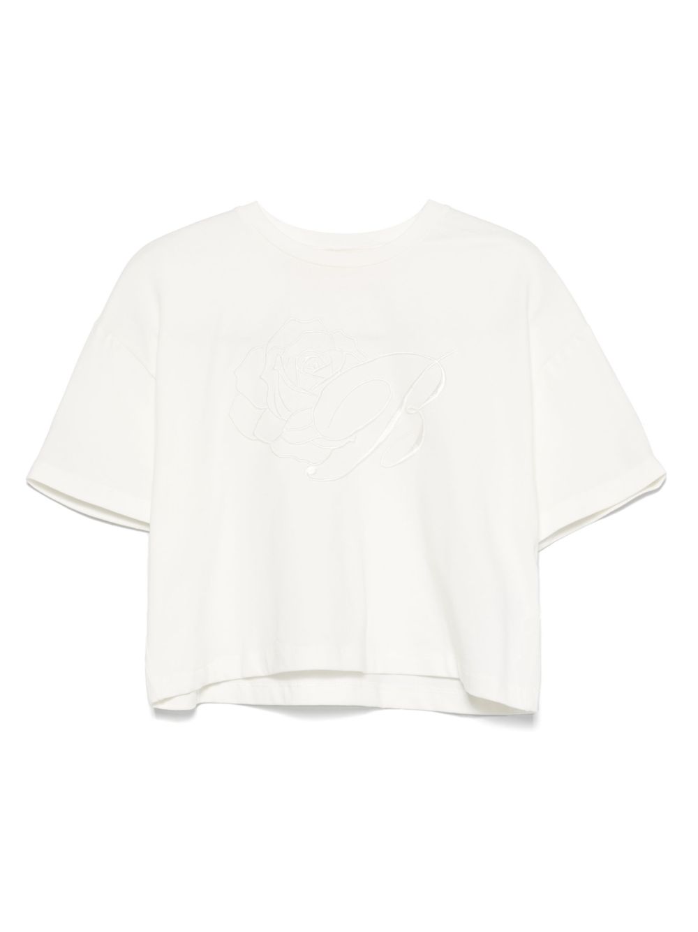 T-shirt beige chiaro per bambina BFTS0020JE009 0004 Miss Blumarine 