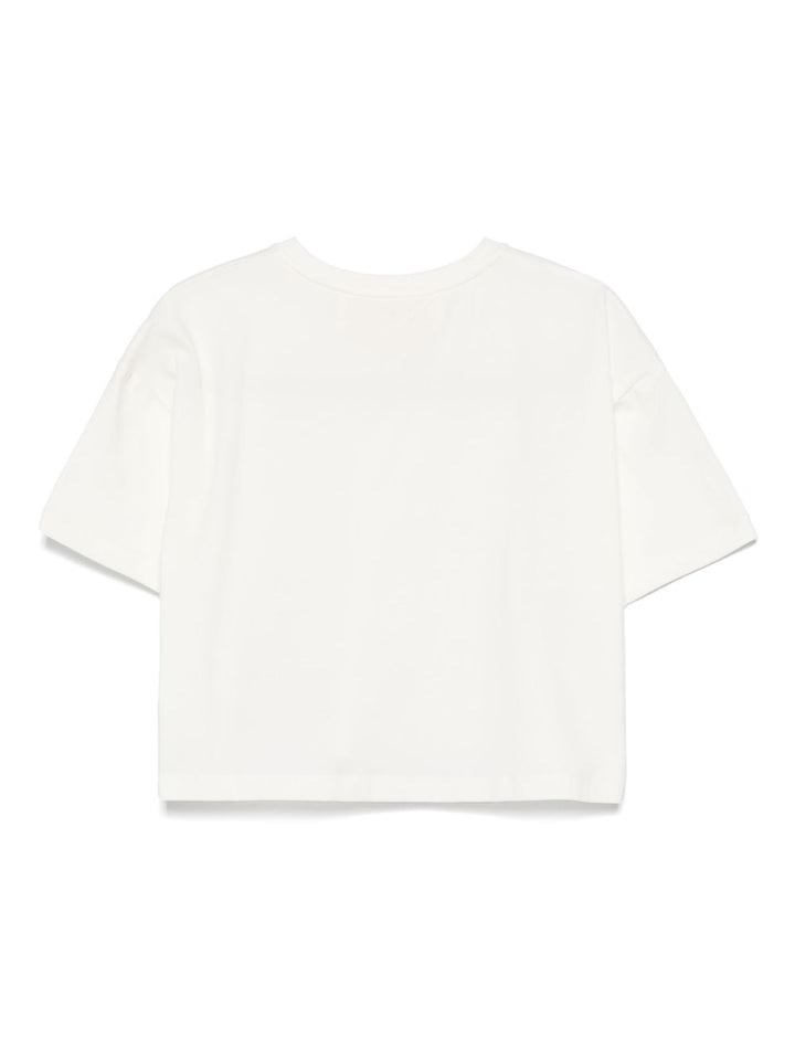 T-shirt beige chiaro per bambina BFTS0020JE009 0004 Miss Blumarine 