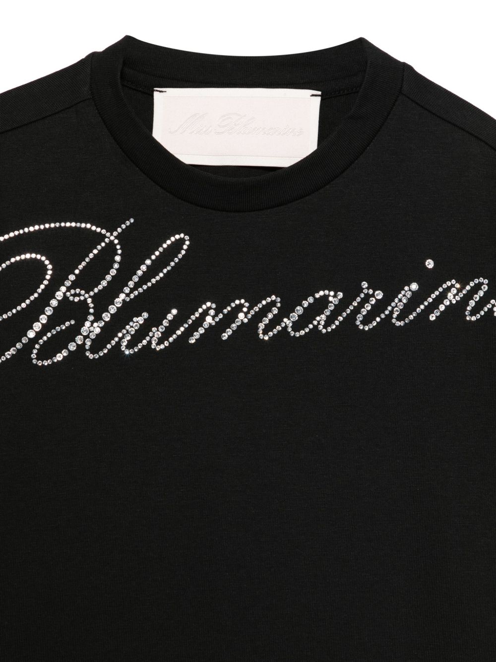 T-shirt nera per bambina BFTS0080JF056 N000 Miss Blumarine 