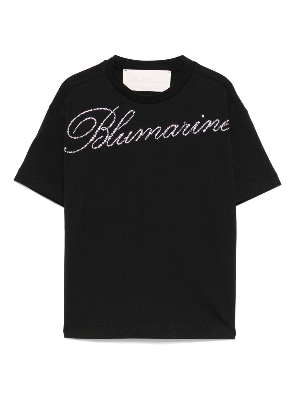 T-shirt nera per bambina BFTS0080JF056 N000 Miss Blumarine 