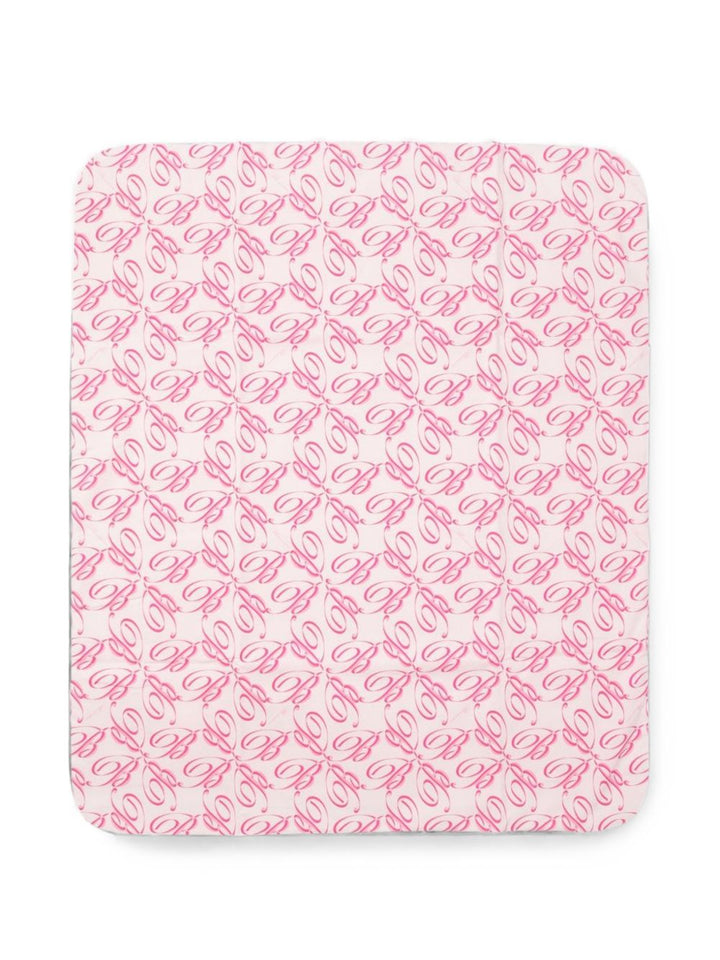 Coperta rosa/bianca per neonata BNCO0030CAB02 C316 Miss Blumarine 