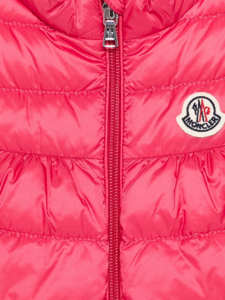 Gilet HIVA VEST rosa per neonata 9511A00016597YF 542 Moncler Kids 