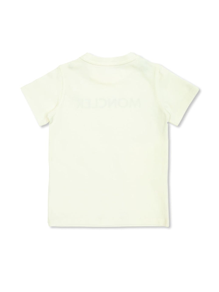 T-shirt bianco per neonato 9518C000078790N 034 Moncler Kids 