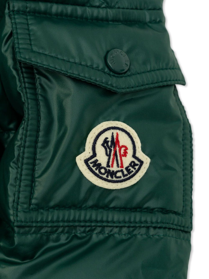Giubbotto verde scuro per bambino 9541A00060597YX 866 Moncler Kids 