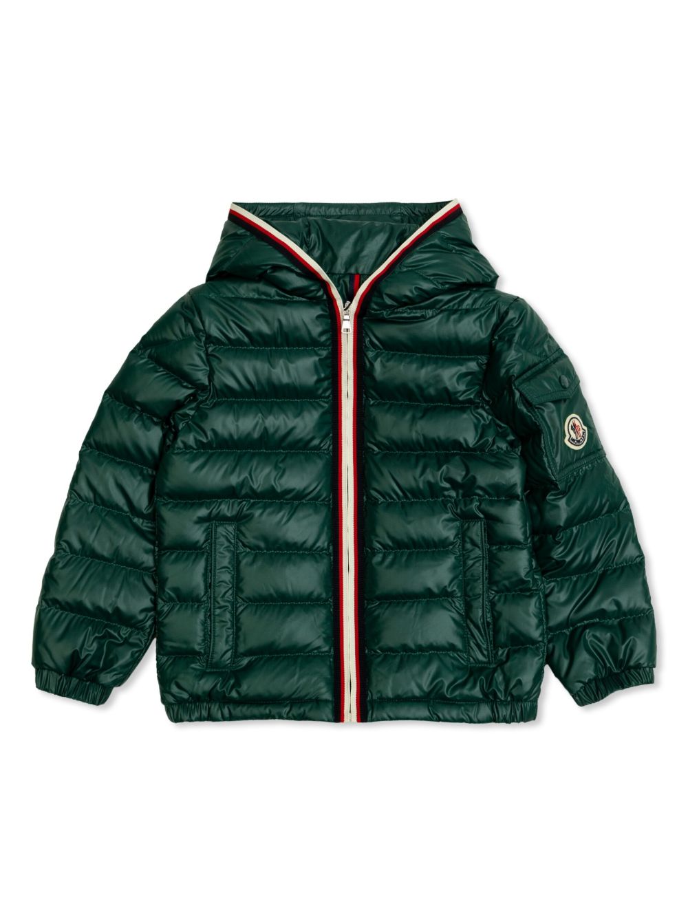 Giubbotto verde scuro per bambino 9541A00060597YX 866 Moncler Kids 