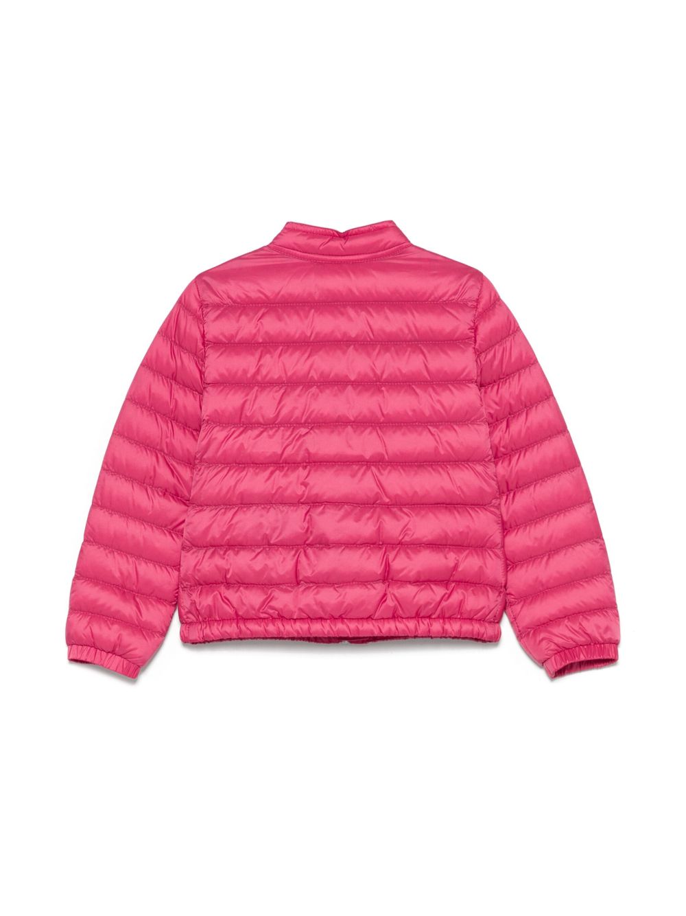 Giubbotto rosa lampone per bambina 9541A00066597YF 542 Moncler Kids 