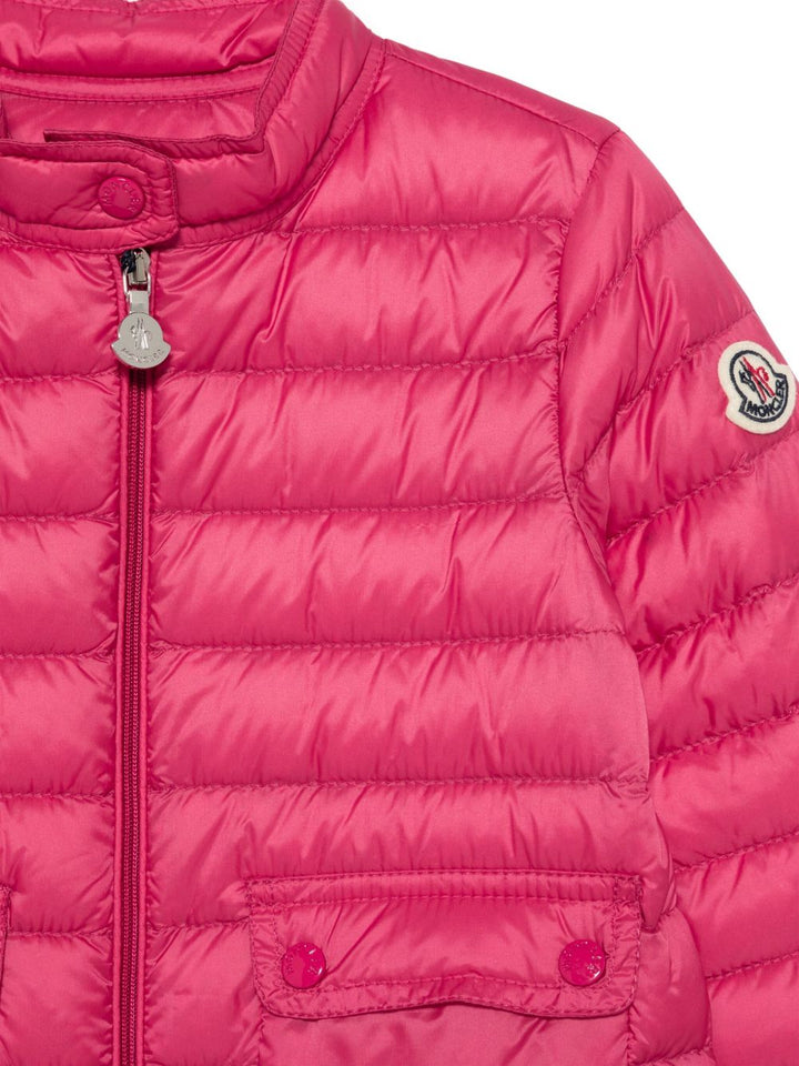 Giubbotto rosa lampone per bambina 9541A00066597YF 542 Moncler Kids 