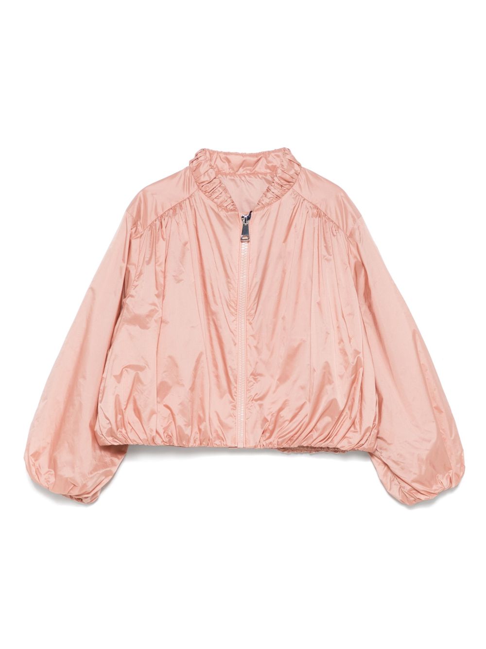 Giubbotto rosa salmone per bambina 9541A00102597YF 51V Moncler Kids 
