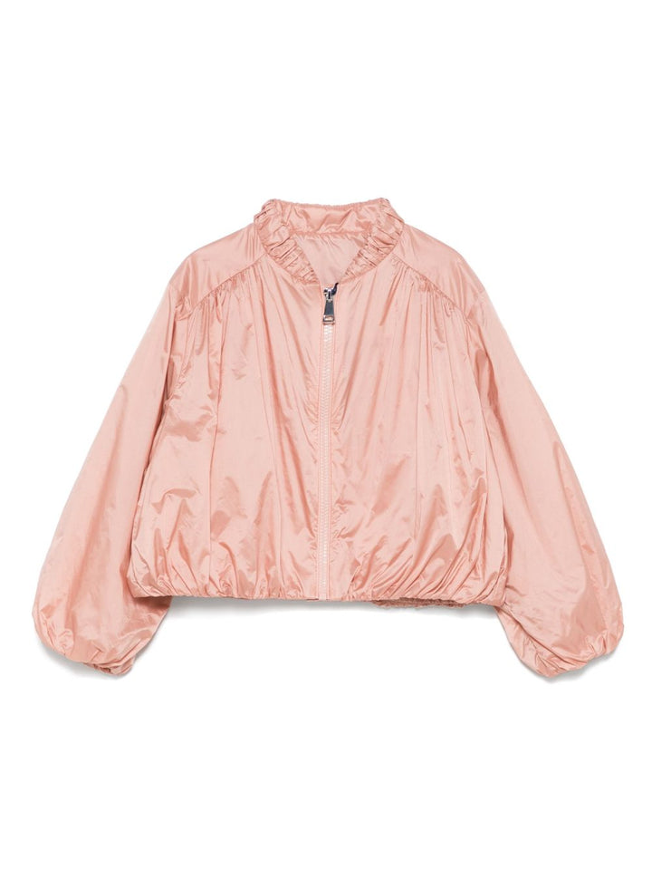 Giubbotto rosa salmone per bambina 9541A00102597YF 51V Moncler Kids 