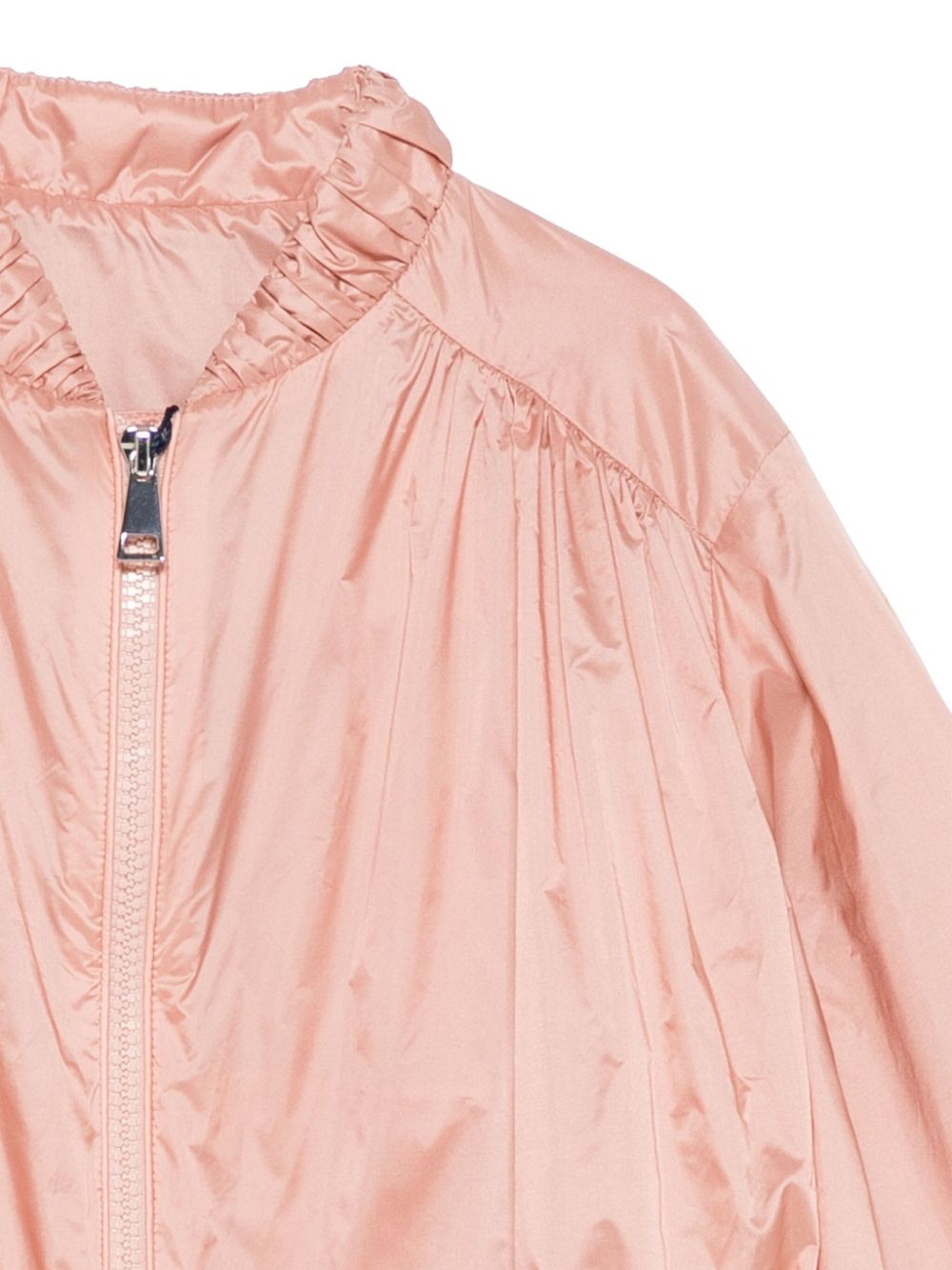 Giubbotto rosa salmone per bambina 9541A00102597YF 51V Moncler Kids 