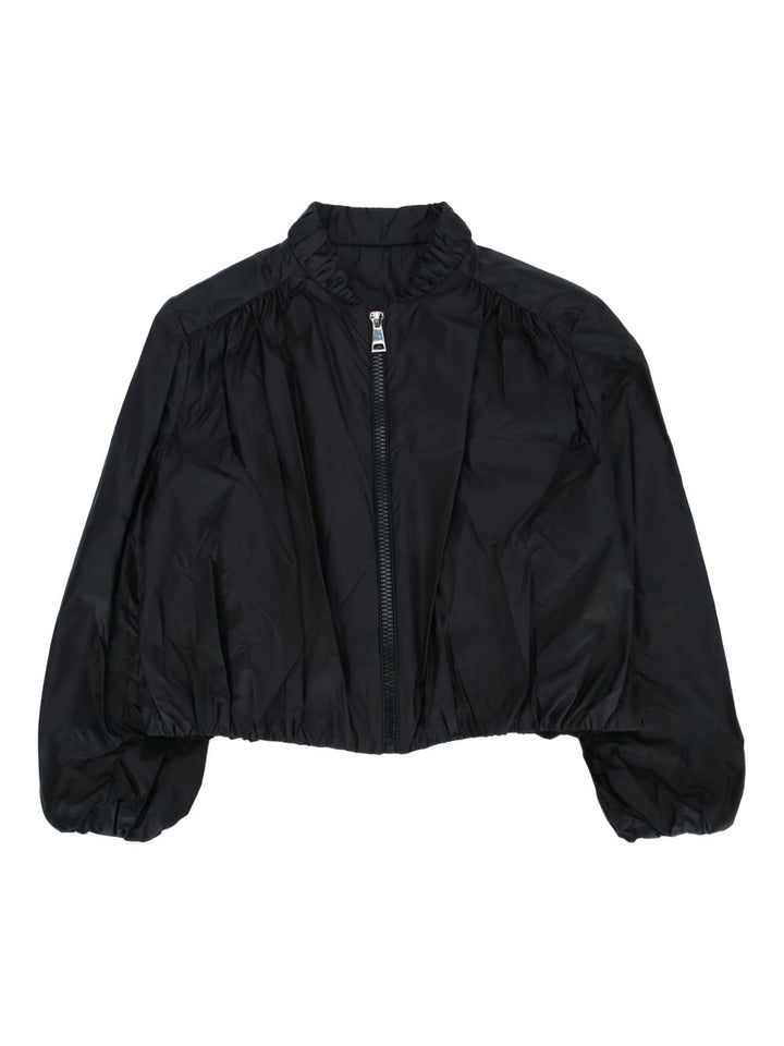 Giubbotto nero per bambina 9541A00102597YF 999 Moncler Kids 