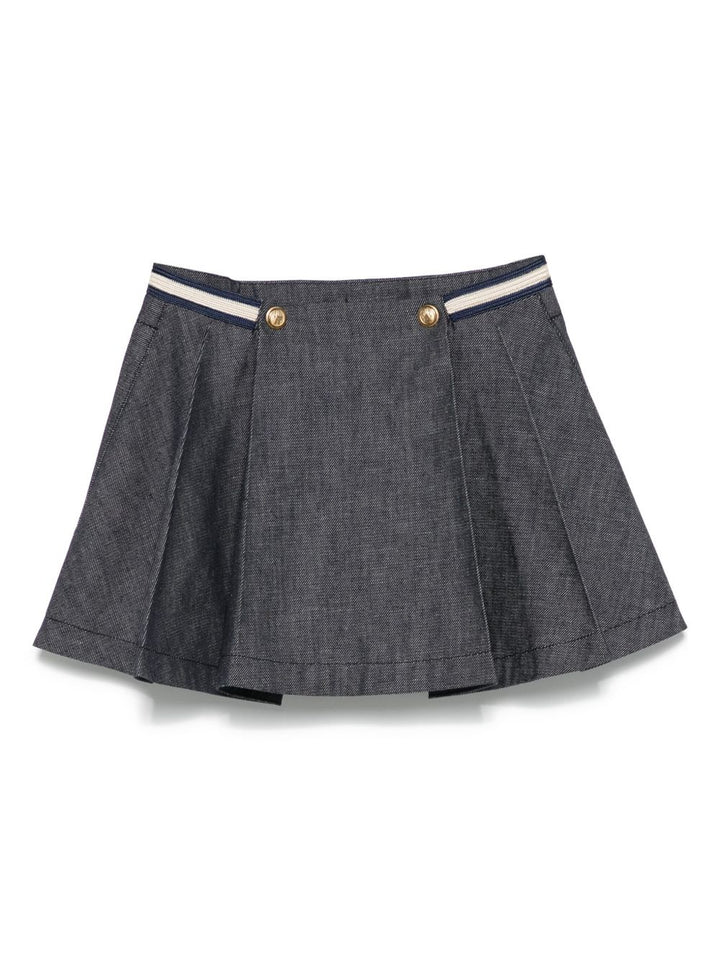 Gonna blu indaco per bambina 9542D00001598DA 77A Moncler Kids 
