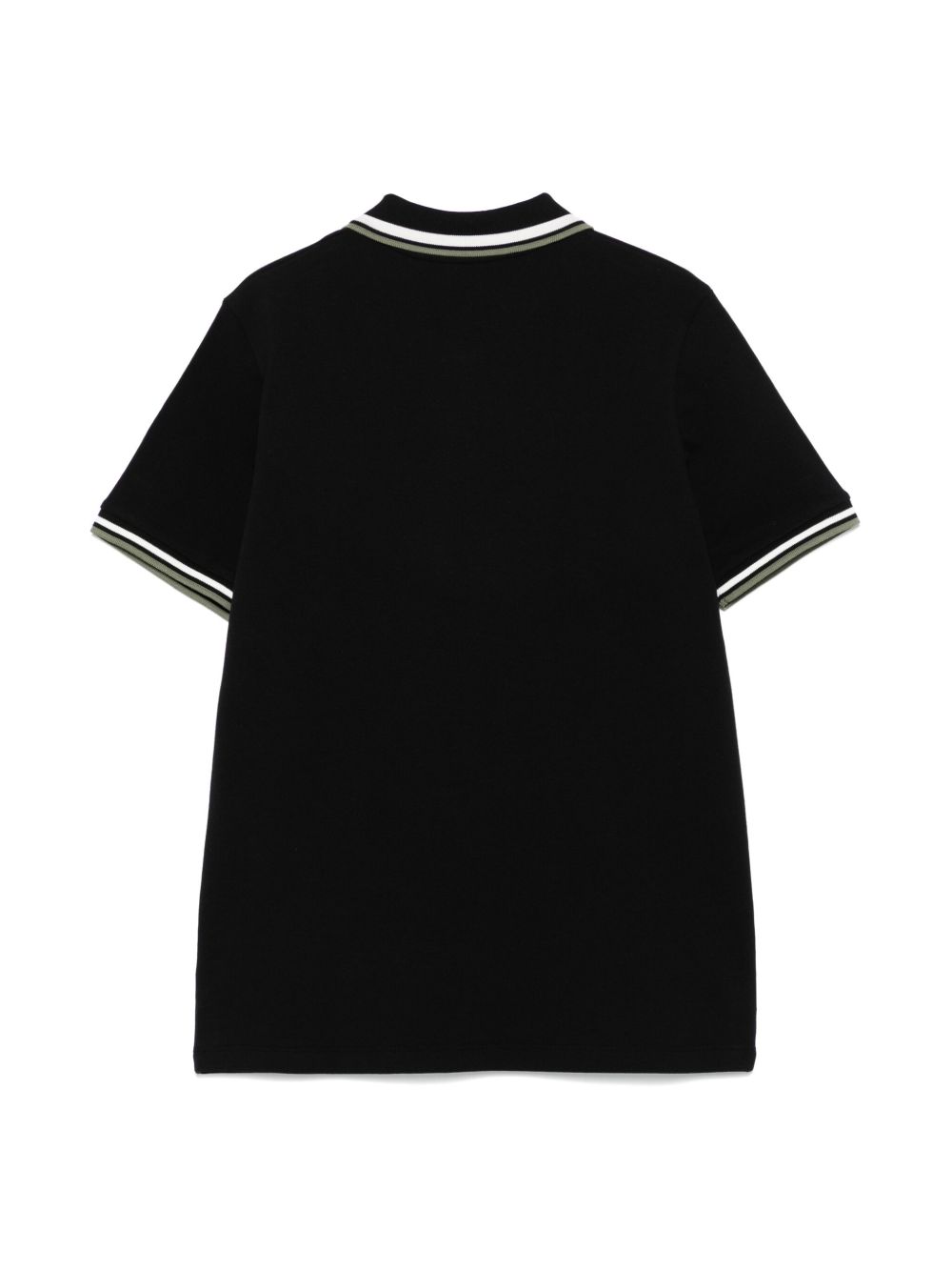 Polo nera per bambino 9548A0001289ALK 999 Moncler Kids 