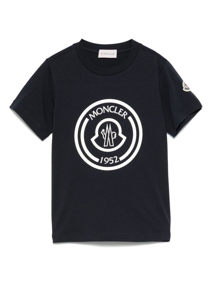 T-shirt blu navy per bambino 9548C0000789AFV 778 Moncler Kids 