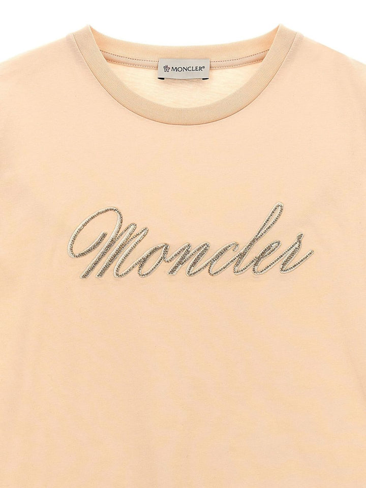 T-shirt rosa chiaro per bambina 9548C0001689AT9 51N Moncler Kids 
