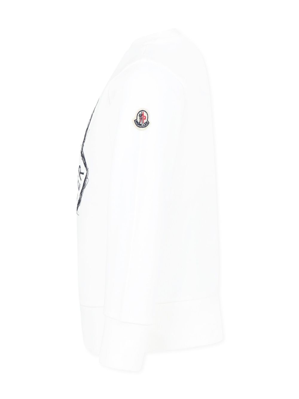 Felpa bianca per bambino 9548G0000389AKM 034 Moncler Kids 