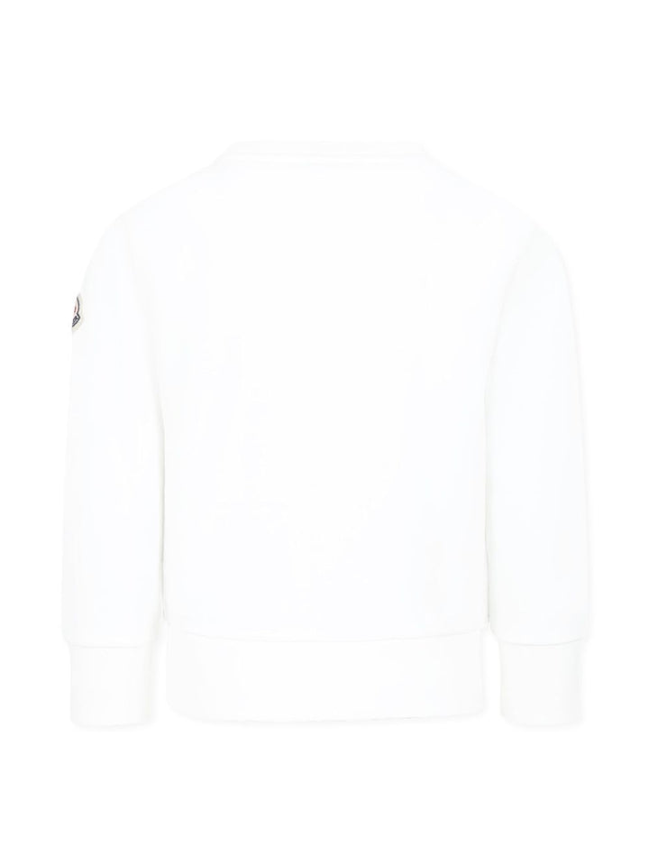 Felpa bianca per bambino 9548G0000389AKM 034 Moncler Kids 