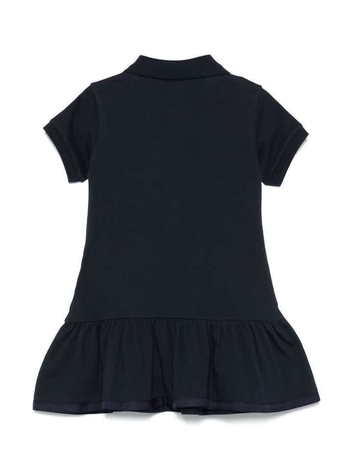 Abito blu navy per bambina 9548I0001489AL2 773 Moncler Kids 