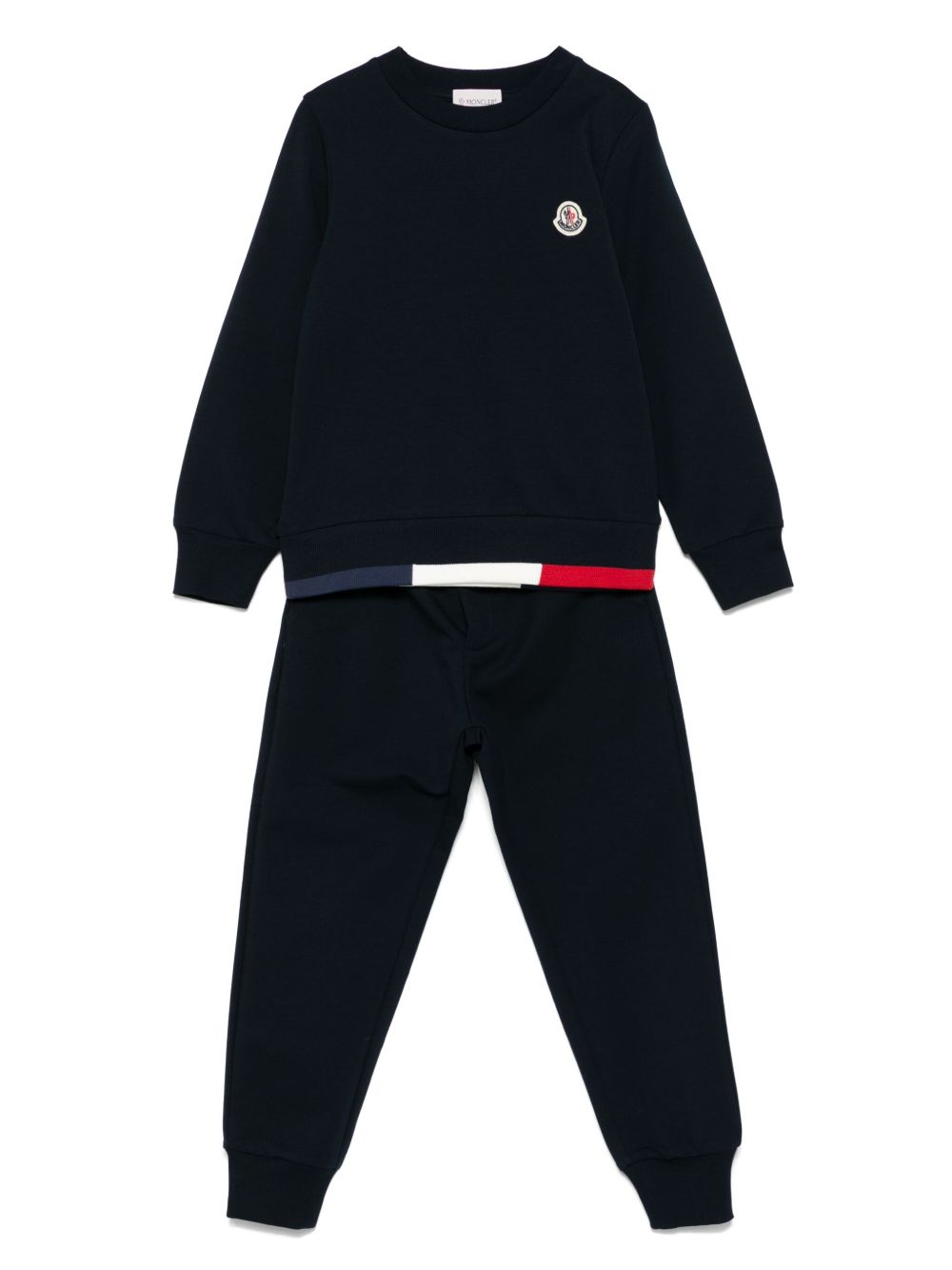 Completo sportivo blu navy per bambino 9548M0001089AEB 778 Moncler Kids 