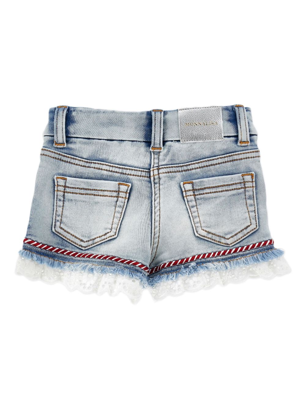 Bermuda jeans azzurro chiaro per bambina 19E420NP5020 0062 Monnalisa Kids 