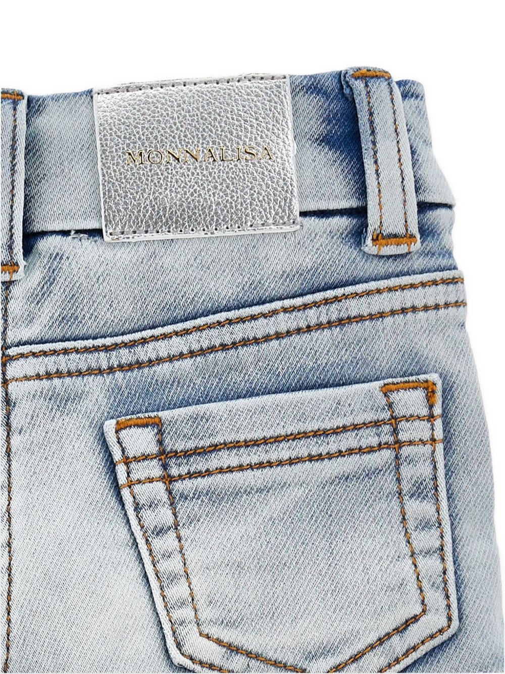 Bermuda jeans azzurro chiaro per bambina 19E420NP5020 0062 Monnalisa Kids 