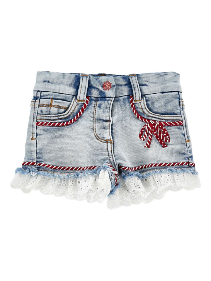 Bermuda jeans azzurro chiaro per bambina 19E420NP5020 0062 Monnalisa Kids 