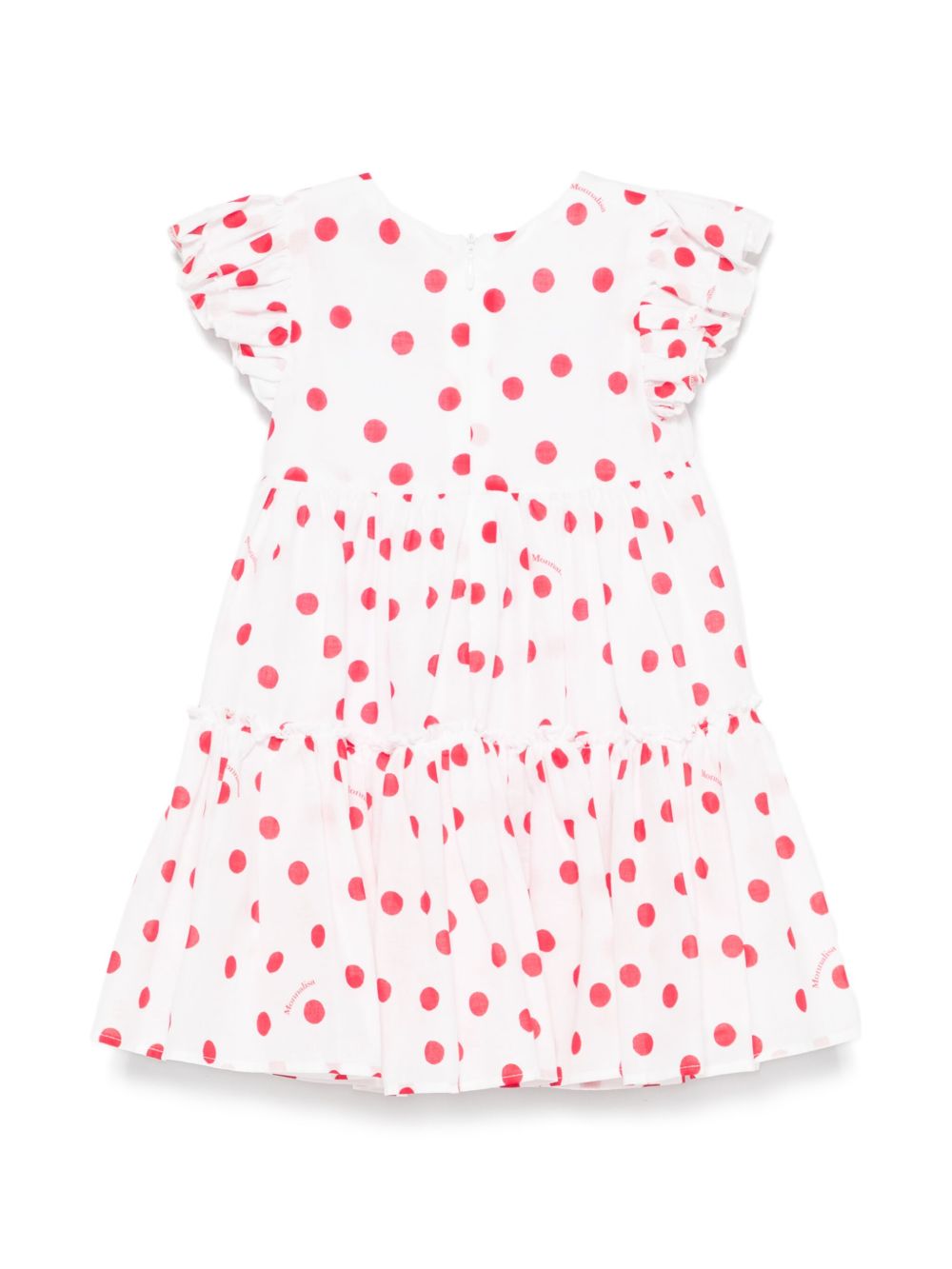Abito bianco/rosa per neonata 31E9105600 9944 Monnalisa Kids 