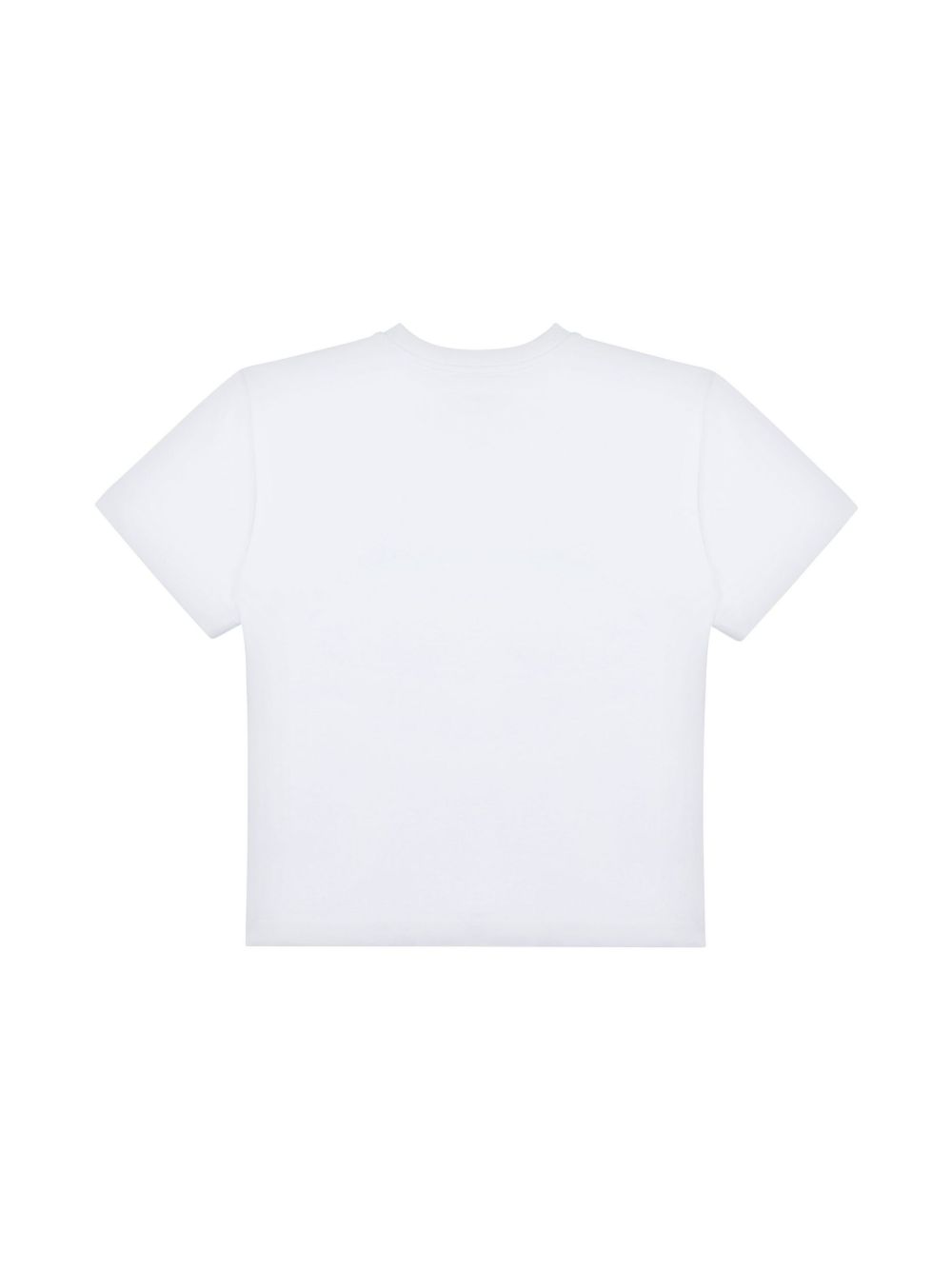 T-shirt bianco per bambino HNM050LAA23 10101 Moschino Kids 