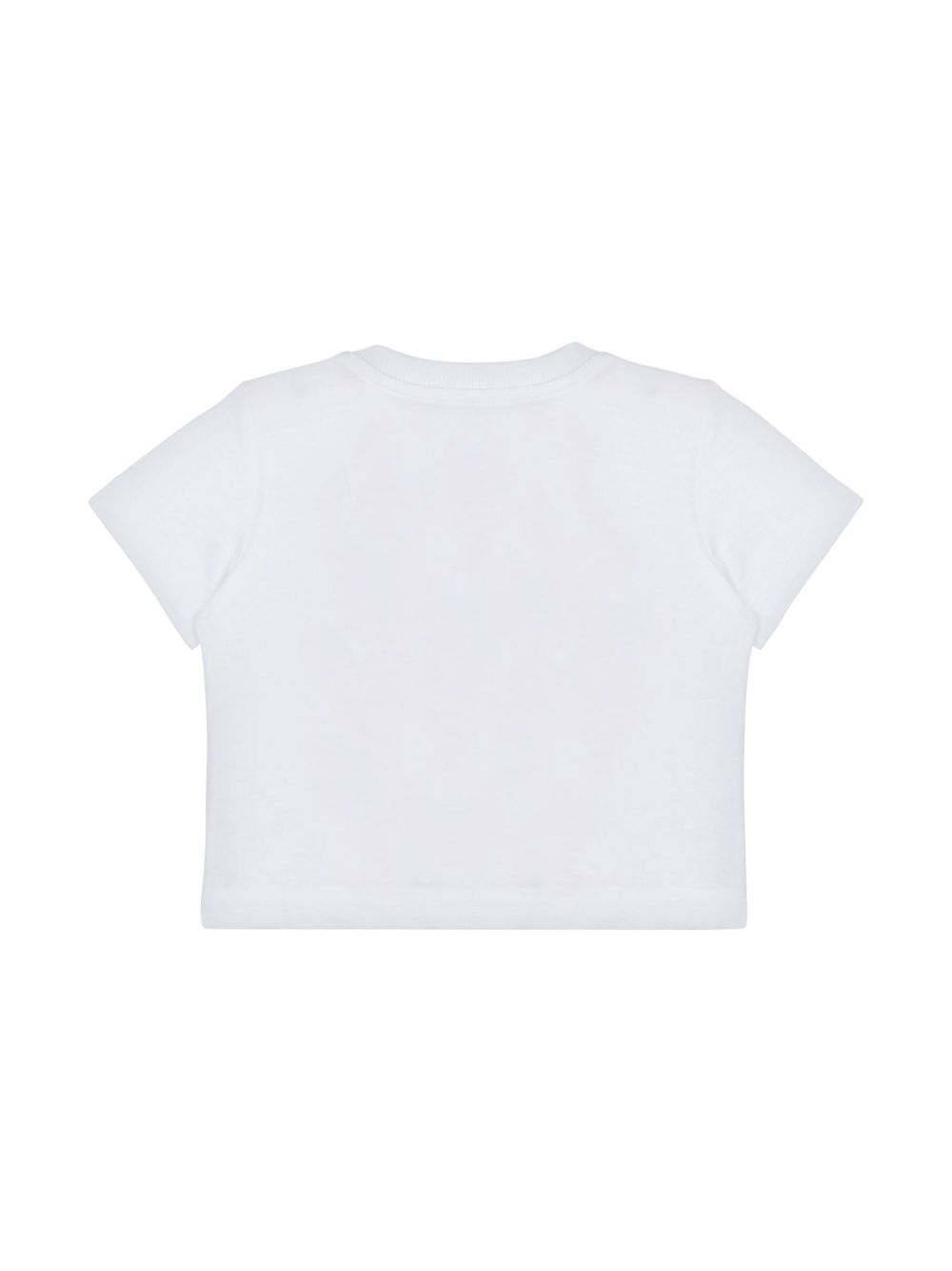 T-shirt bianca per neonato MMM047LAA23 10101 Moschino Kids 