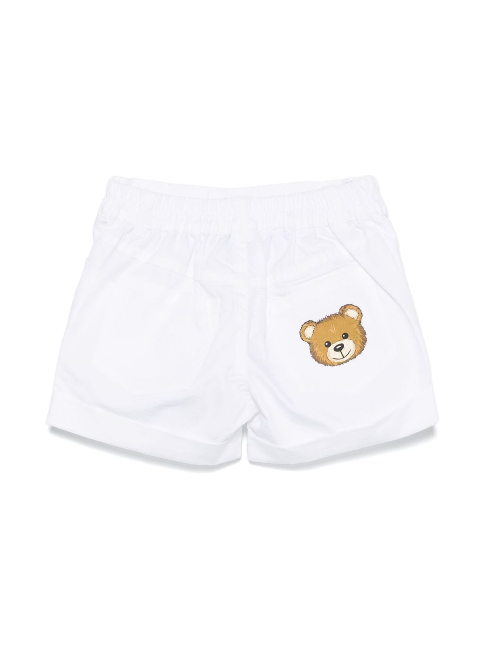Bermuda bianca per neonata MUQ01JLLA03 10101 Moschino Kids 