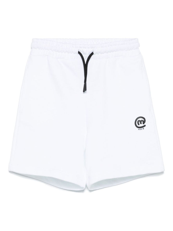 Bermuda bianca per bambino S5MSJBBE281 001 Msgm Kids 