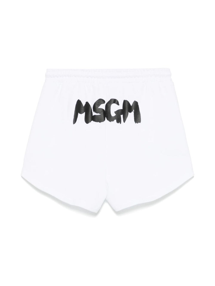 Bermuda bianca per bambina S5MSJGSH094 001 Msgm Kids 