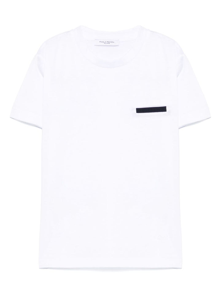 T-shirt bianco per bambino PP3887 B-BL Paolo Pecora Kids 
